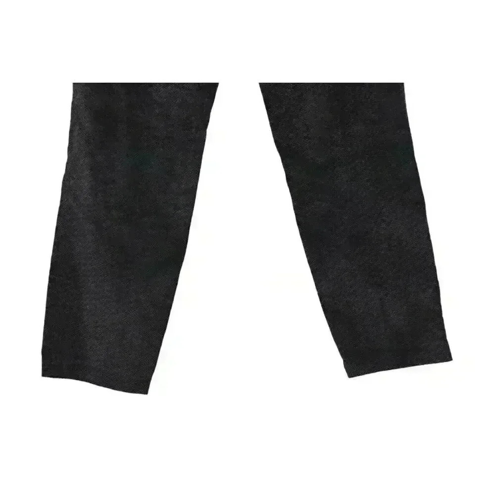 Talbots Velvet Chino Pants Size 8 Chevron Black Cotton Pleated Business Casual - Picture 10 of 12